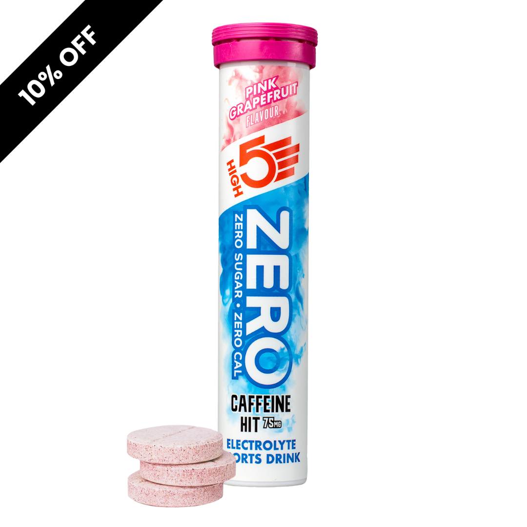 SALE - High5 - Hydration Tablets - ZERO - Caffeine Hit - Pink Grapefruit (BB 17.02.25)