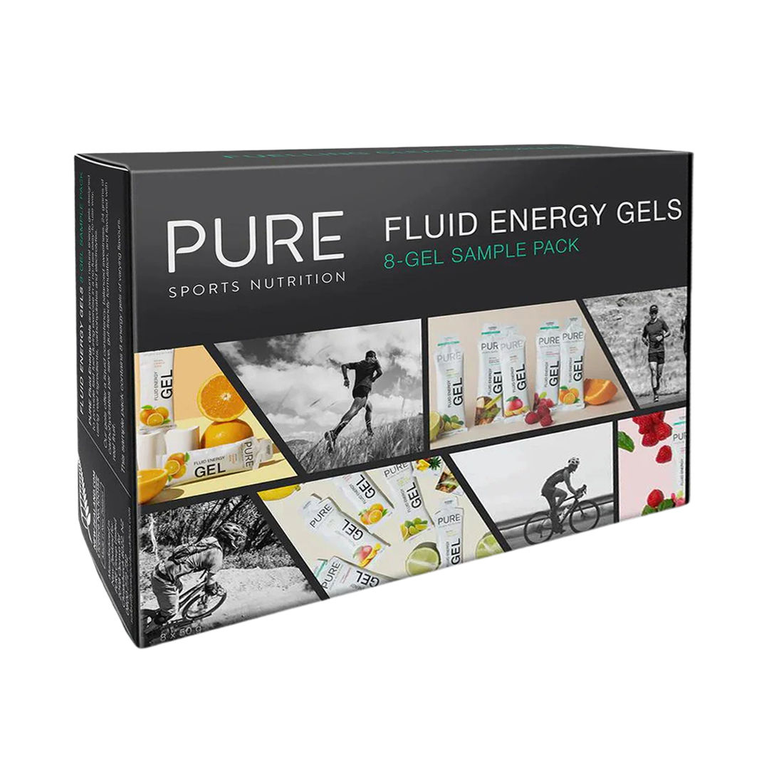Pure Sports Nutrition - Fluid Energy Gels - 8 Gel Sample Pack