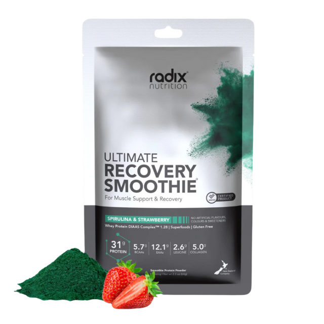 Radix Nutrition - Recovery Smoothie V2 | Whey Based - Spirulina & Strawberry