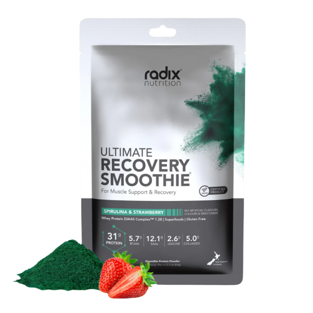 Radix Nutrition - Recovery Smoothie V2 | Whey Based - Spirulina & Strawberry