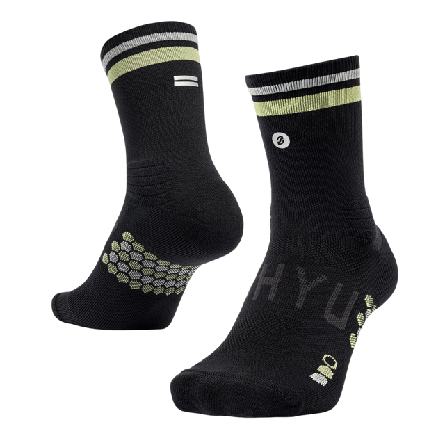 SHYU - Racing Socks - Black/Olive/Metal