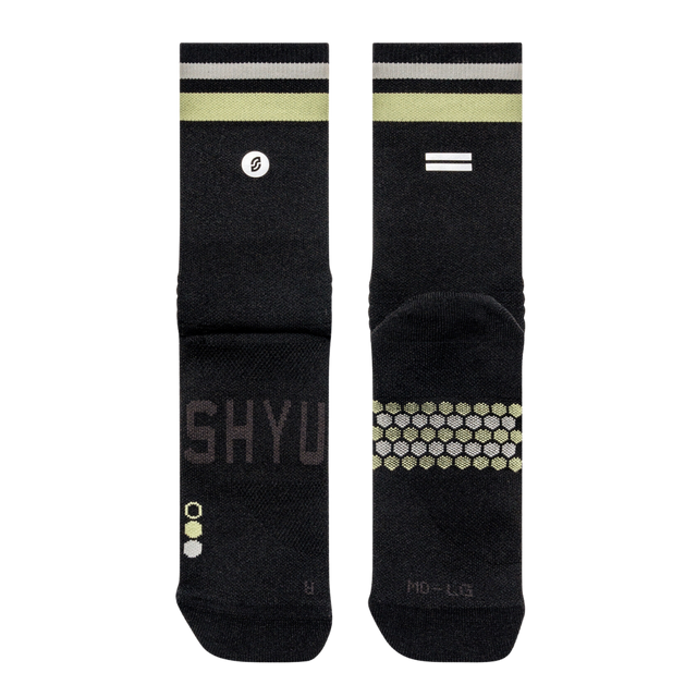 SHYU - Racing Socks - Black/Olive/Metal