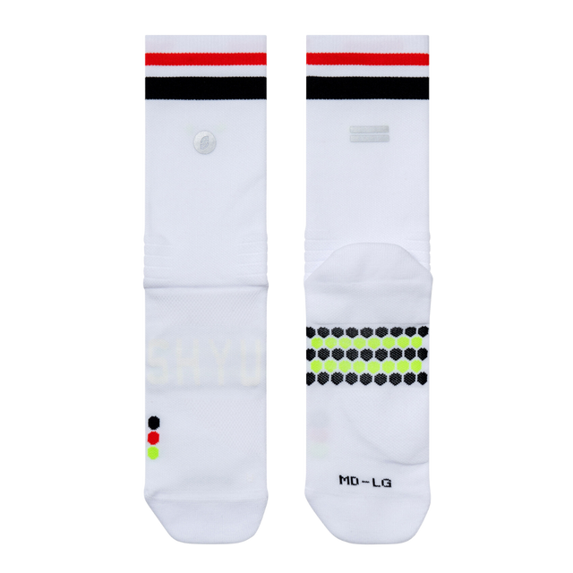 SHYU - Racing Socks - White/Black/Red