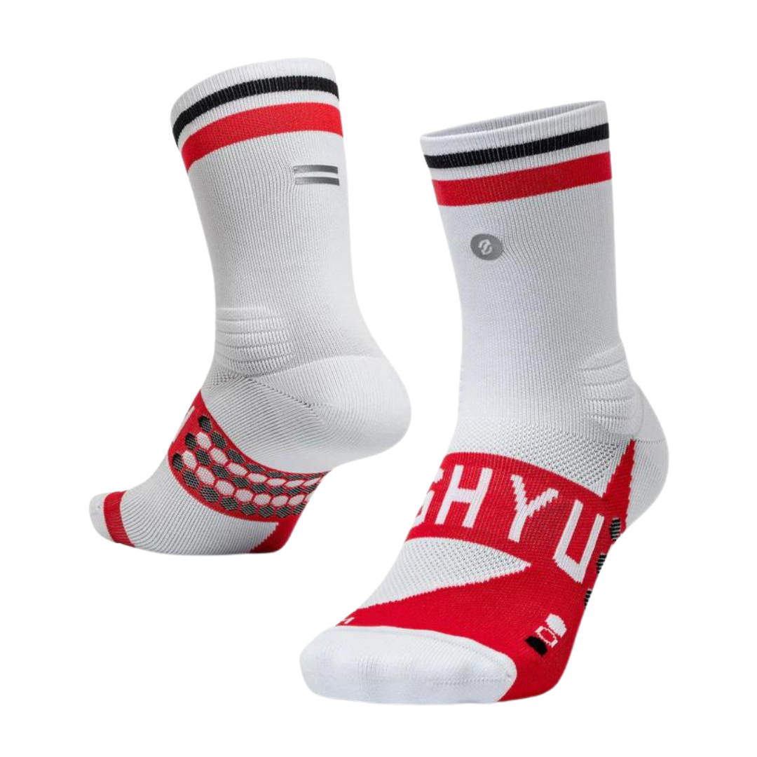 SHYU - Racing Socks - White/Red/Black
