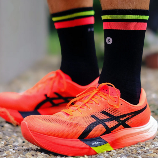 SHYU - Racing Socks - Black/Red/Neon