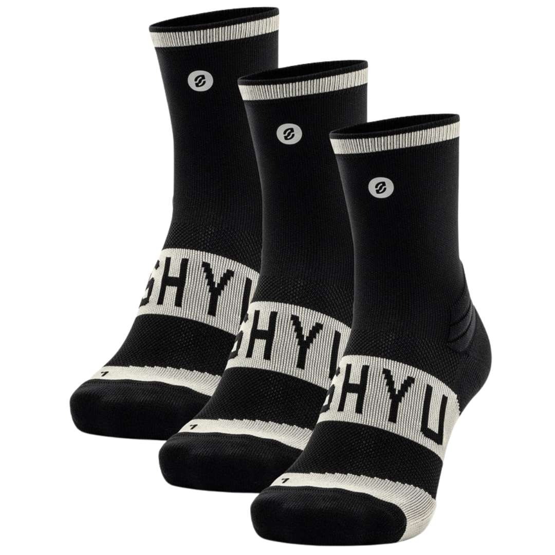 SHYU - Training Socks - 3 Pack - Black