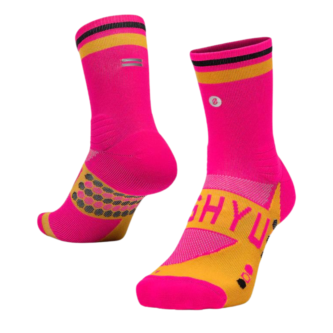 SHYU - Racing Socks - Pink/Orange/Black