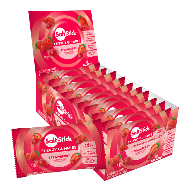 SaltStick - Energy Gummies - Strawberry - Aid Station