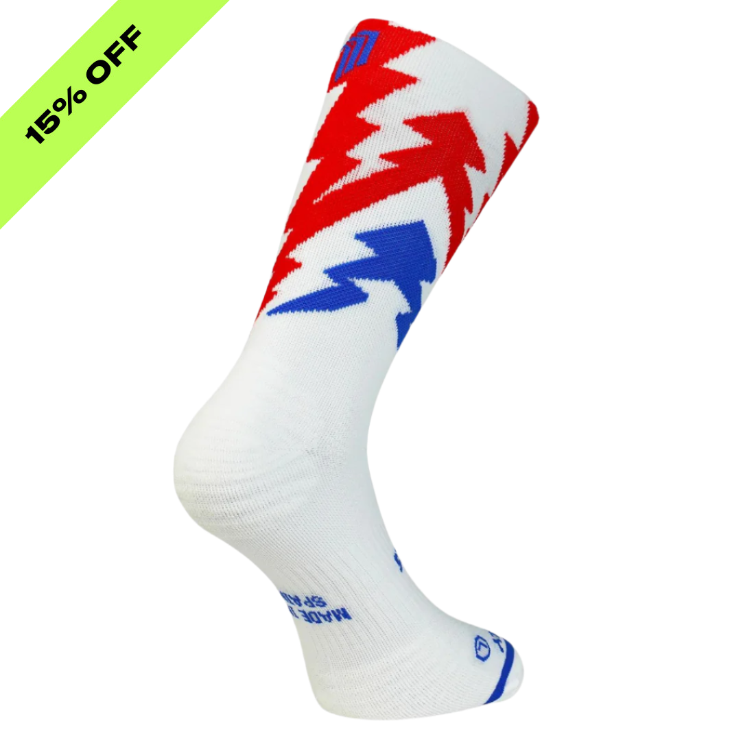 Sporcks - Running Sock - Thunder White (S/M)