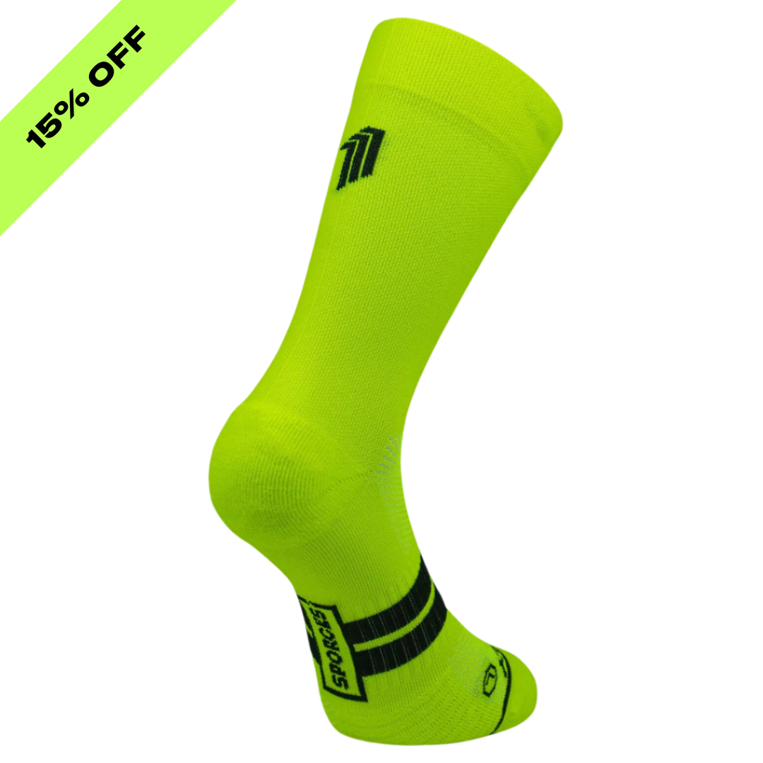 Sporcks - Seven Mile Running Sock - Yellow