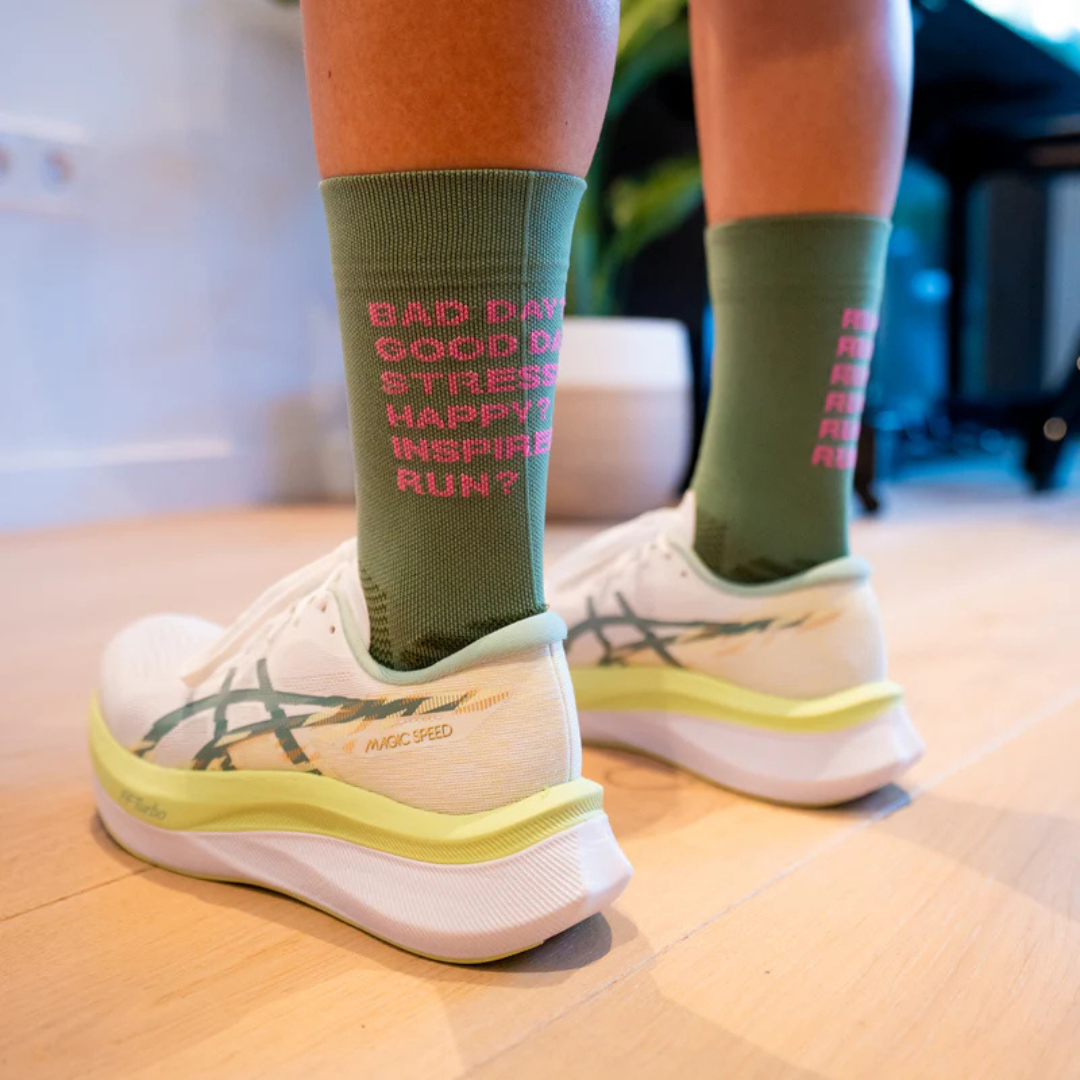 Sporcks | Bright Pattern Design Running Socks | Online At Aid Station