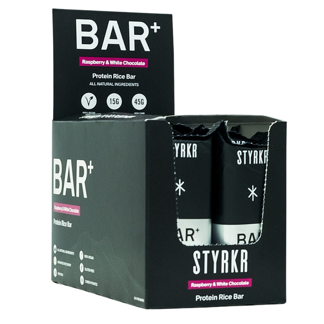 Styrkr - Protein Bar - BAR+ - Raspberry & White Chocolate