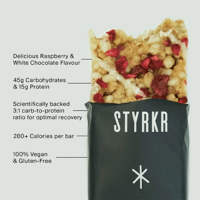 Styrkr - Protein Bar - BAR+ - Raspberry & White Chocolate