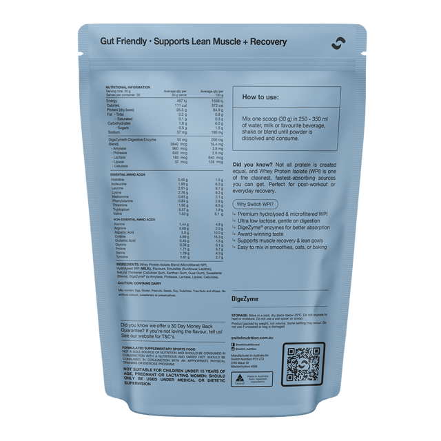 Switch Nutrition - WPI Switch - Vanilla Creme - Aid Station