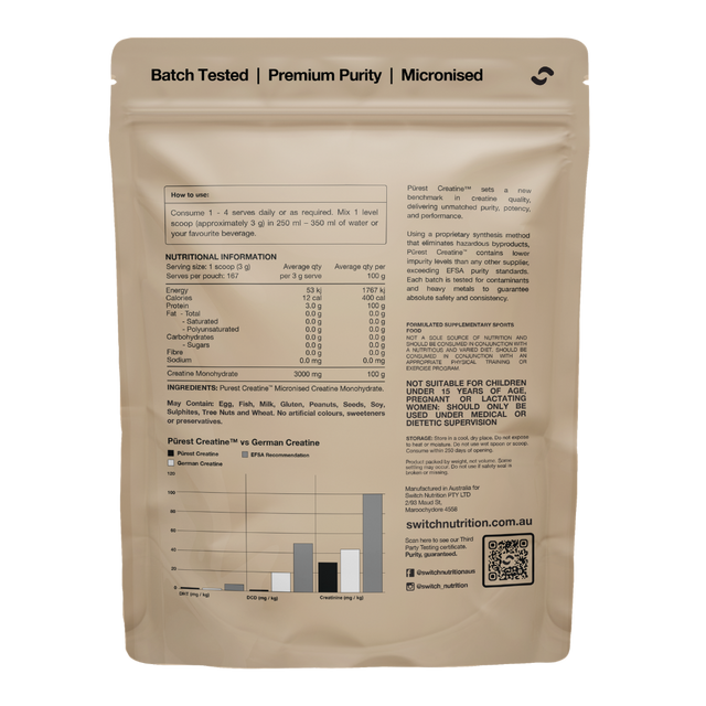 Switch Nutrition - Pürest Creatine Monohydrate