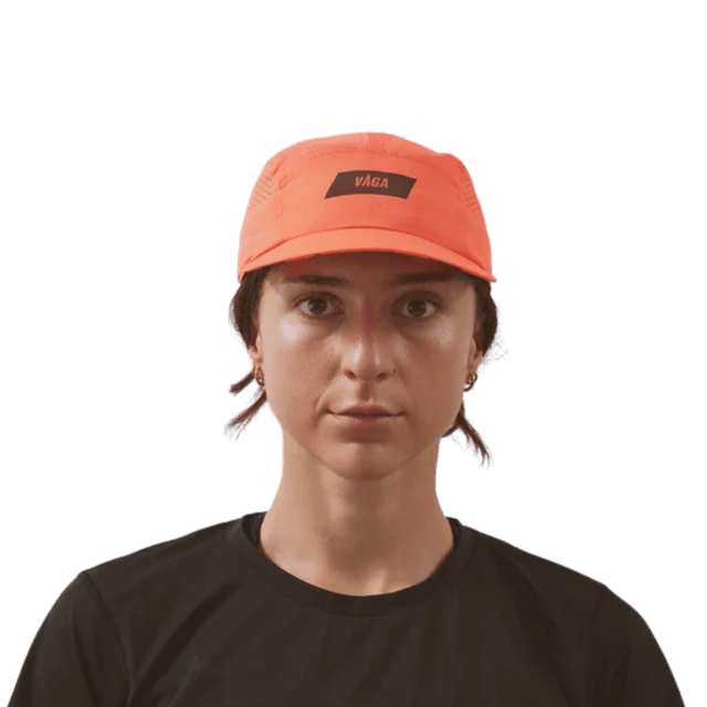 VÅGA - Feather Racing Cap - Neon Coral - Aid Station