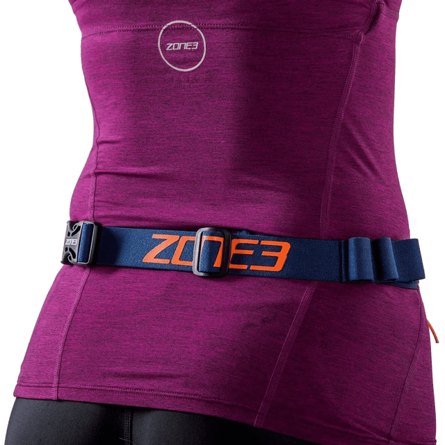 Zone3 - Racebelt Gel Loops - Black/White/Orange - Aid Station