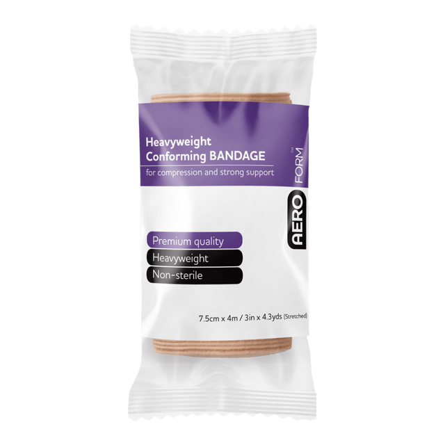 AEROFORM - Heavyweight Conforming Bandage - 7.5cm x 4M Wrap