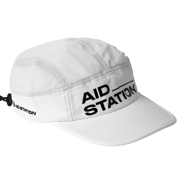 Aid Station - Light Performance Cap - White (Side)