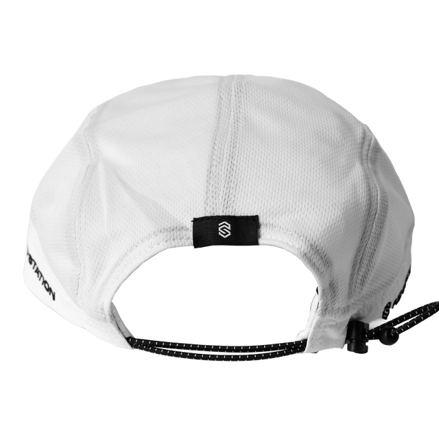 Aid Station - Light Performance Cap - White (Back)