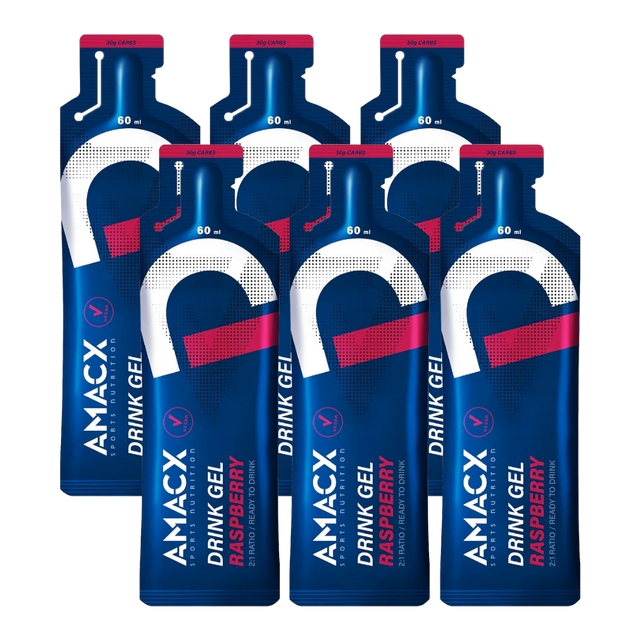 Amacx - Drink Gel - Raspberry (Pack of 6)