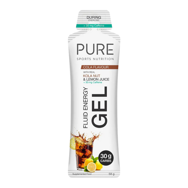 PURE Sports Nutrition - Fluid Energy Gels - Cola 30g (with caffeine)