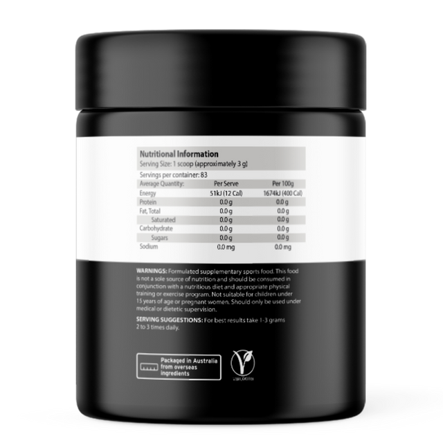 ATP Science - L-Citrulline Malate 250g - Back