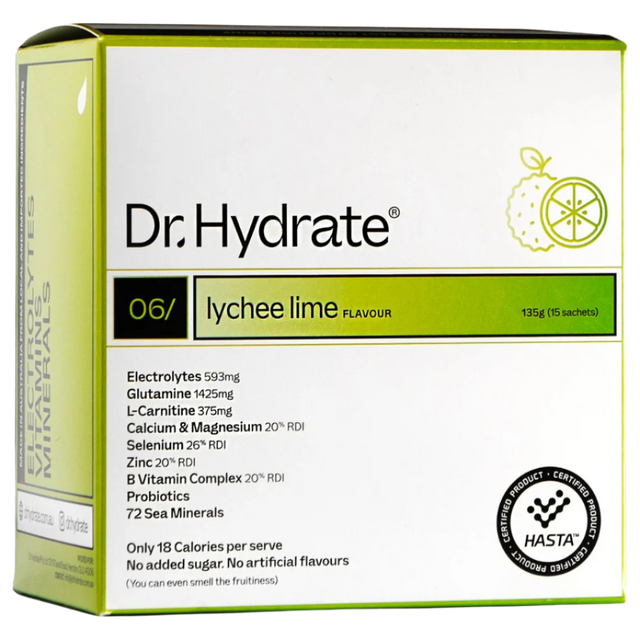 Dr. Hydrate - All-In-One Drink Sachet Box - Lychee Lime [Limited Edition]