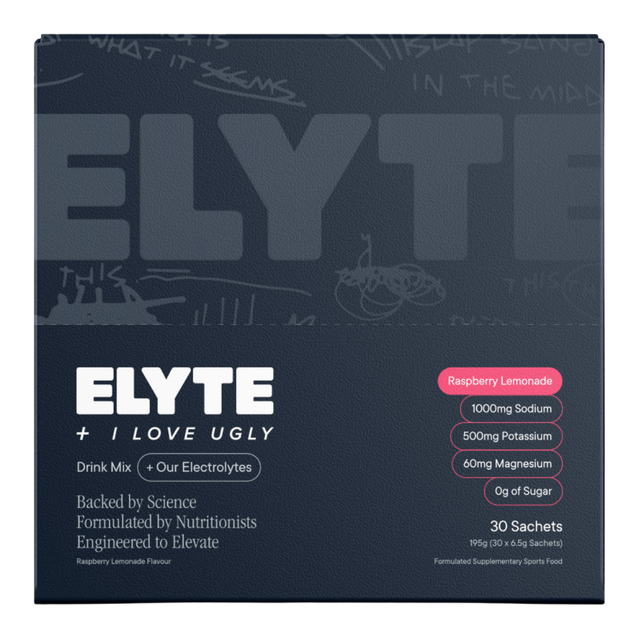 Elyte - Hydration Powder Sachets - Raspberry Lemonade (Front)