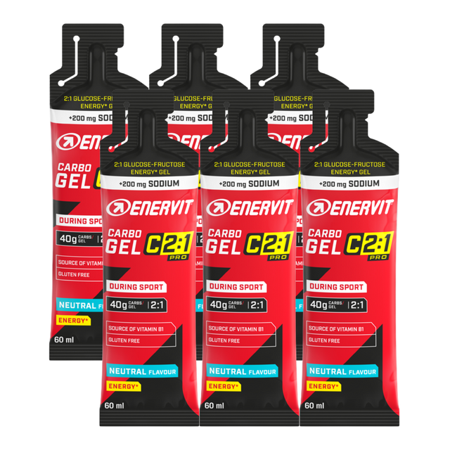 Enervit - C2:1Pro Carbo Gel - Neutral (Pack of 6)