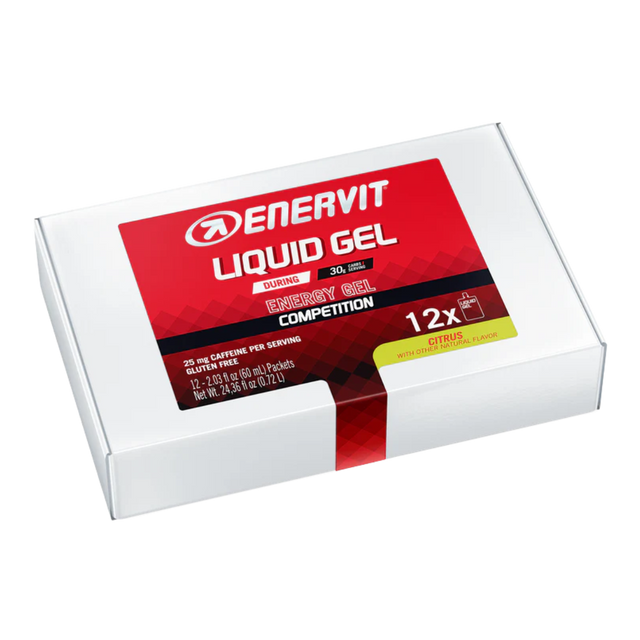 Enervit - Liquid Gel - Citrus (with caffeine) (Box of 12)
