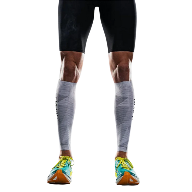 Fusion - TEMPO! Calf Sleeves - White/Grey