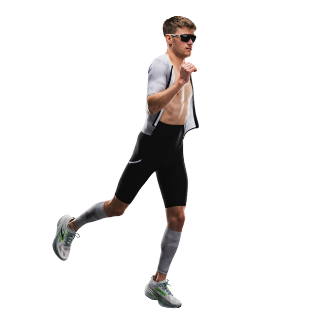 FUSION - Tempo! TWO Unisex Tri Suit - White/Grey (Motion)