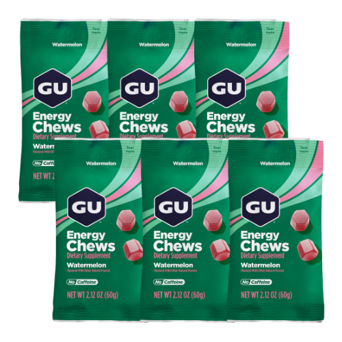 GU Energy - Energy Chews - Watermelon (Pack of 6)