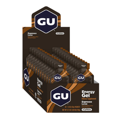 GU Energy - Energy Gels - Espresso Love (with caffeine) (Box of 24)