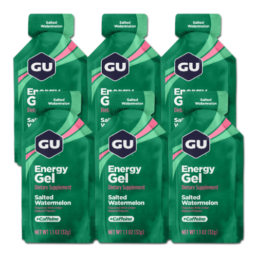 GU Energy - Energy Gels - Salted Watermelon (with caffeine) (6 Pack)