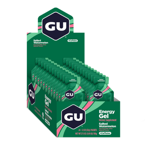 GU Energy - Energy Gels - Salted Watermelon (with caffeine) (Box of 24)