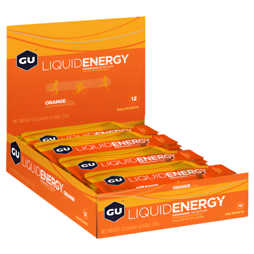 GU Energy - Liquid Energy Gel - Orange (with caffeine) - Box of 12