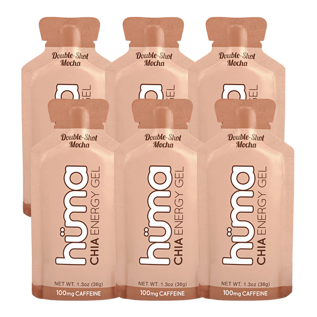 Huma Gel - Original - Double-shot Mocha (with caffeine) - Pack of 6