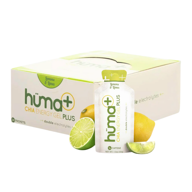 Huma Gel - Plus - Lemons & Lime (with caffeine) - Box of 24