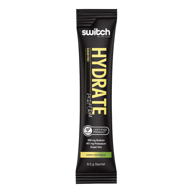 Switch Nutrition - Hydrate Perform Sugar Free - Kiwi Watermelon (20 Serves) (Back)