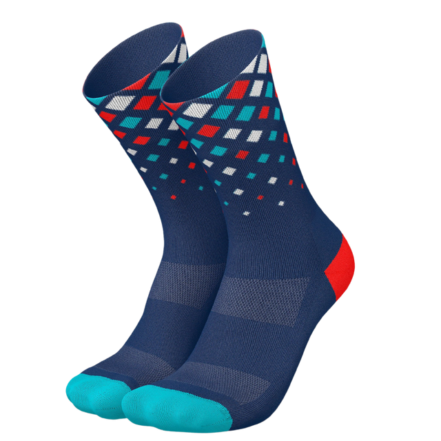 Crystals Navy Cyan Inferno