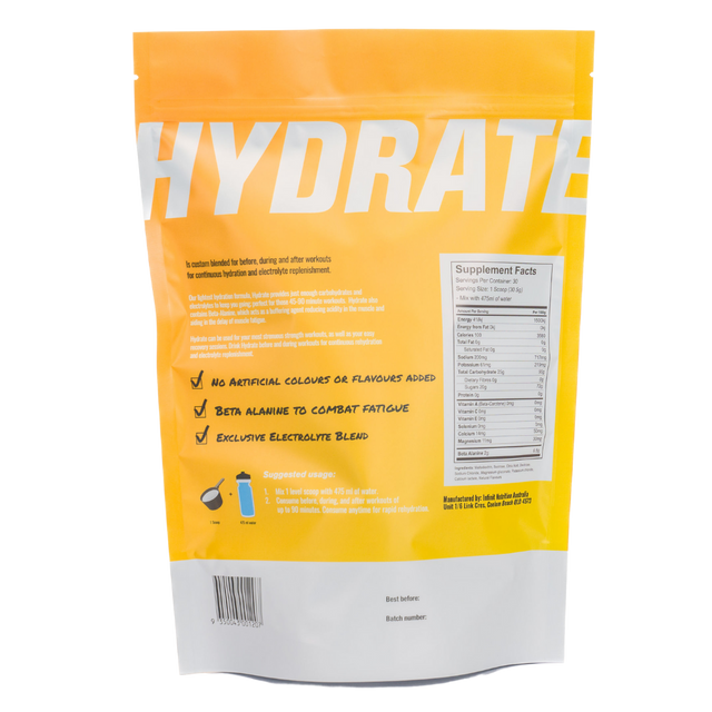 Infinit Nutrition - Hydrate - Orange - Back