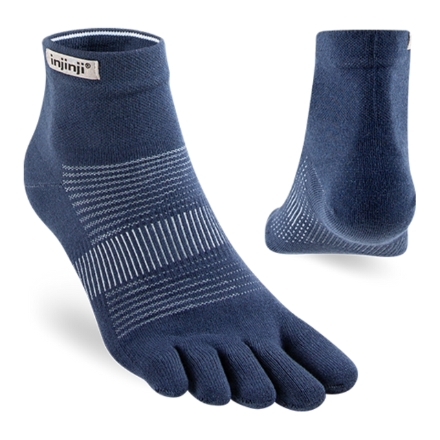 Injinji - Run Lightweight Mini-Crew - Navy (Heel)
