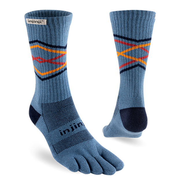 Injinji - Trail Midweight Crew - Lake (Heel)