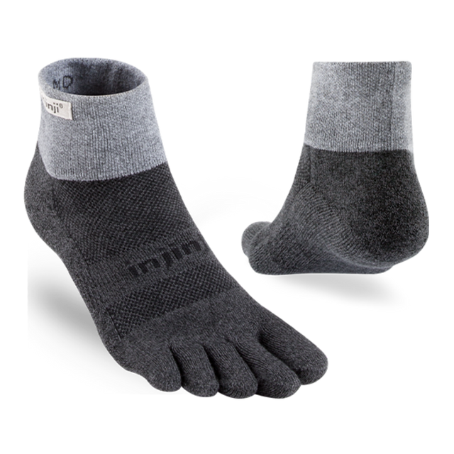 Injinji - Trail Midweight Mini-Crew - Granite (Heel)