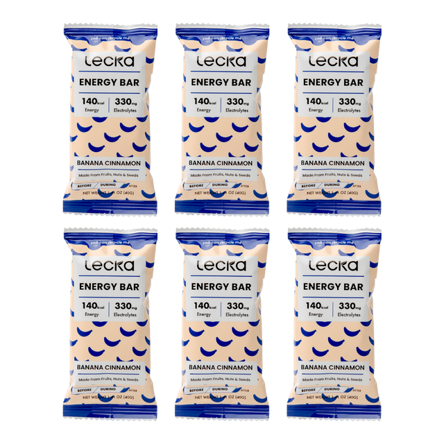 Lecka - Energy Bar - Banana Cinnamon (Pack of 6)