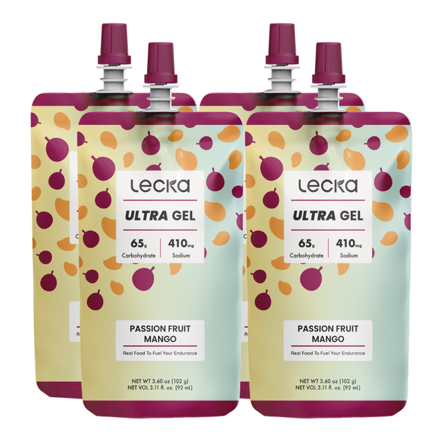 Lecka - Ultra Energy Gel - Passion Fruit Mango (Pack of 4)