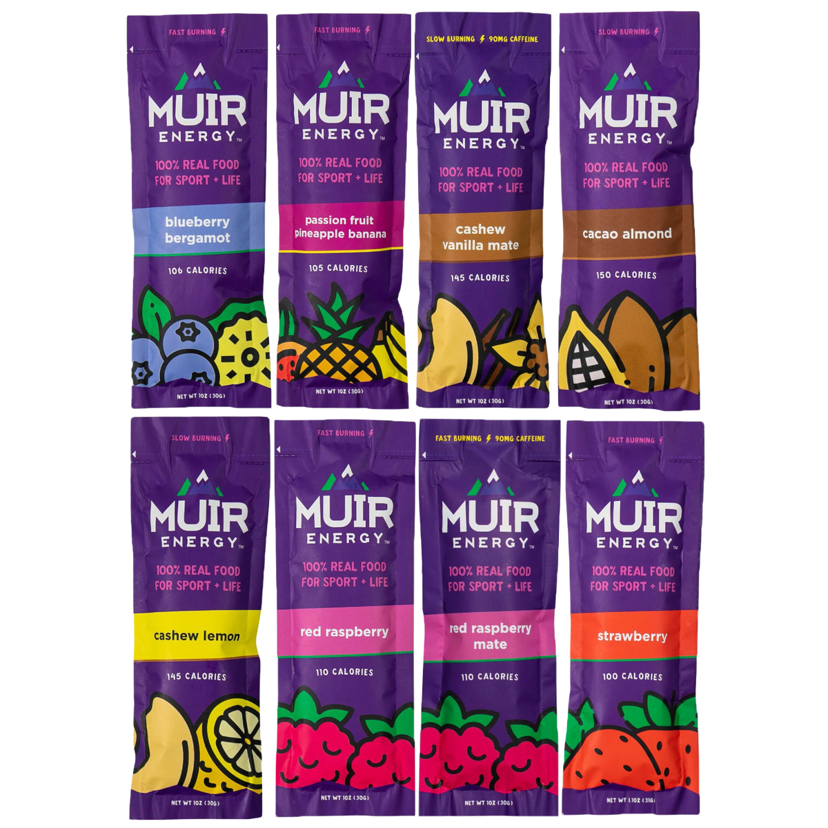 Muir Energy - Energy Gels Discovery Bundle - 8 Pack