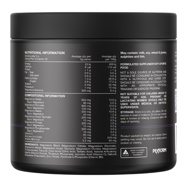 Switch Nutrition - MultiMag - Mango Passionfruit (Back)